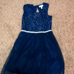 JCPenny Speechless Kids Size 14 Midnight Blue Dress